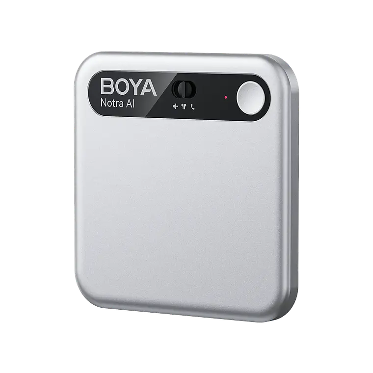 Boya Notra Asistente IA Notas Voz y Grabadora de Llamadas Color Silver 1