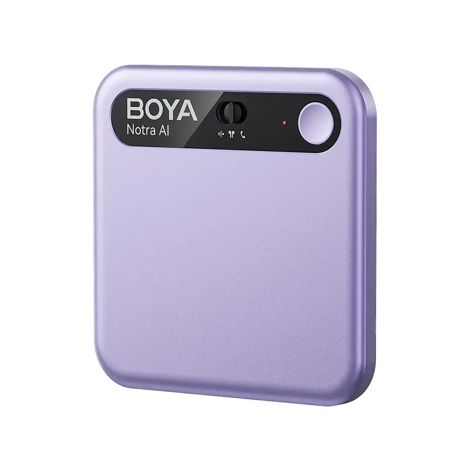 Boya Notra Asistente IA Notas Voz y Grabadora de Llamadas Color Purple 1