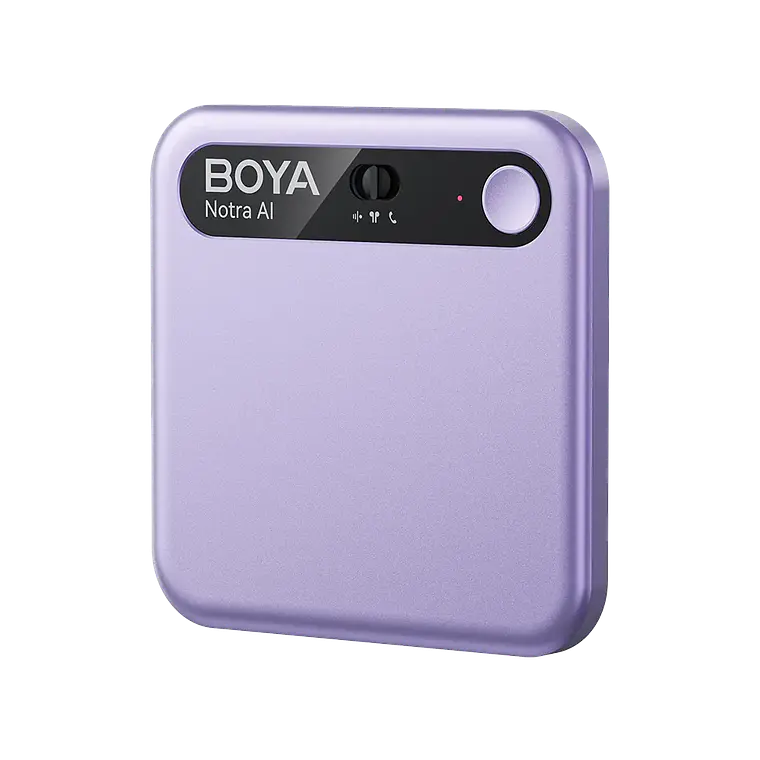 Boya Notra Asistente IA Notas Voz y Grabadora de Llamadas Color Purple 1
