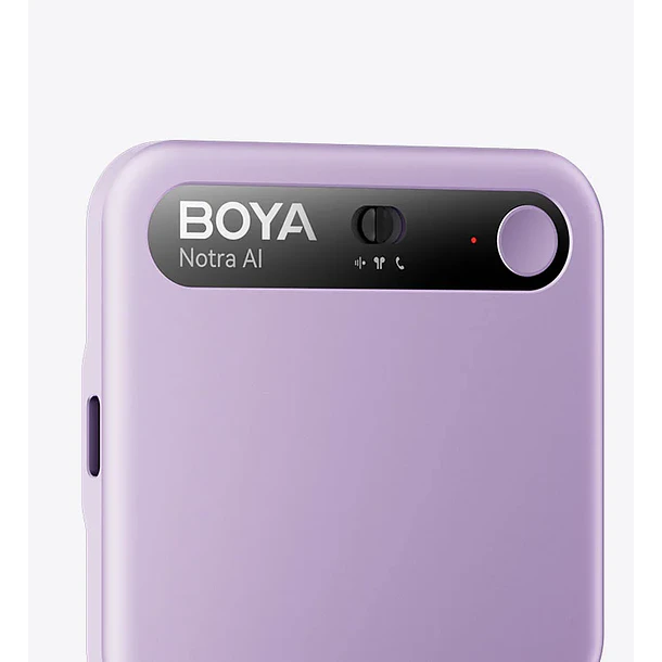 Boya Notra Asistente IA Notas Voz y Grabadora de Llamadas Color Purple 2