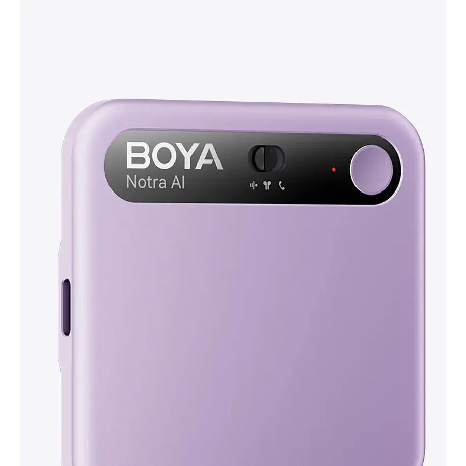 Boya Notra Asistente IA Notas Voz y Grabadora de Llamadas Color Purple 2
