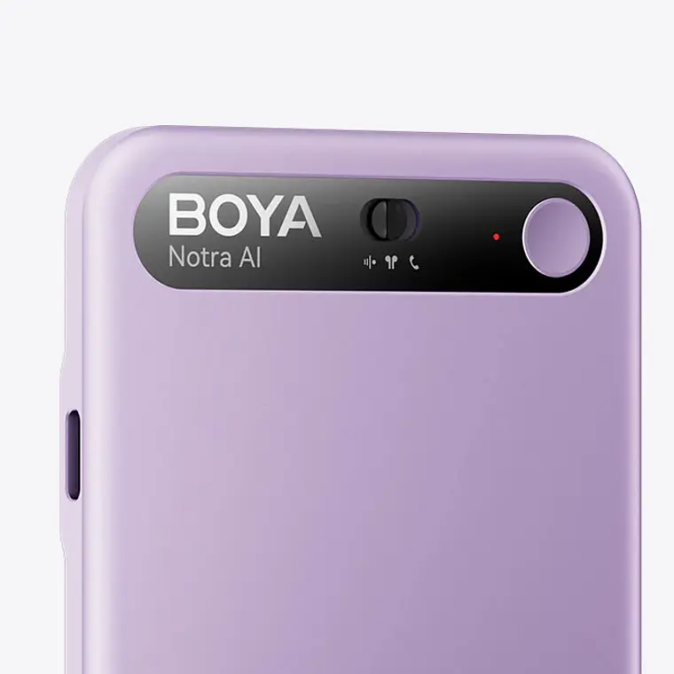 Boya Notra Asistente IA Notas Voz y Grabadora de Llamadas Color Purple 2