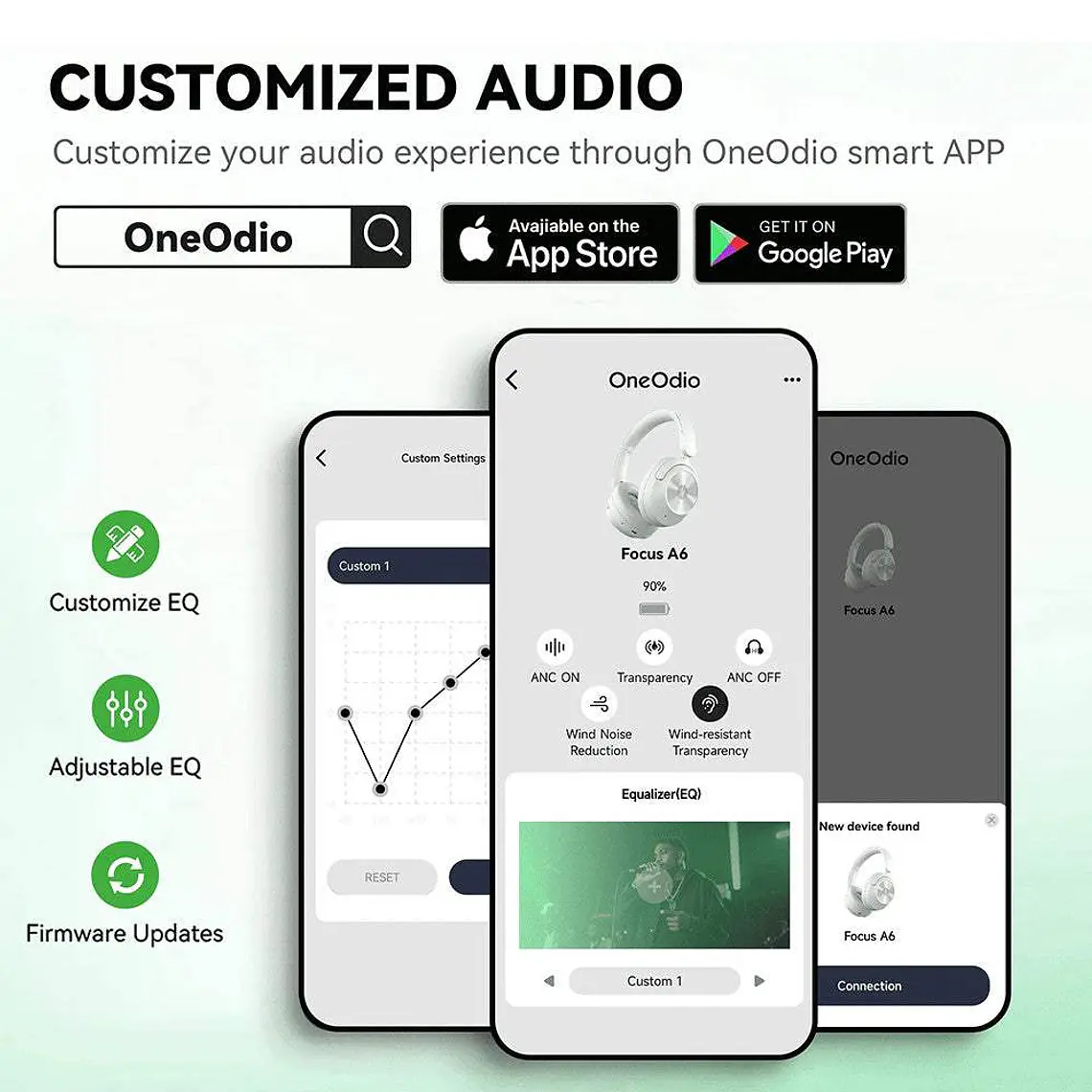 OneOdio A6 White - Audífonos Bluetooth / Inalámbricos 7