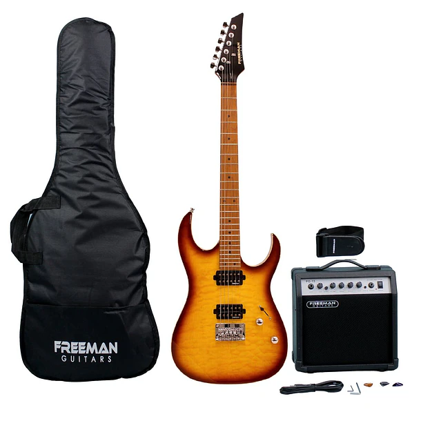Freeman Riff Master Sb Pack Guitarra Electrica Srg-180 Fmt Freeman 1