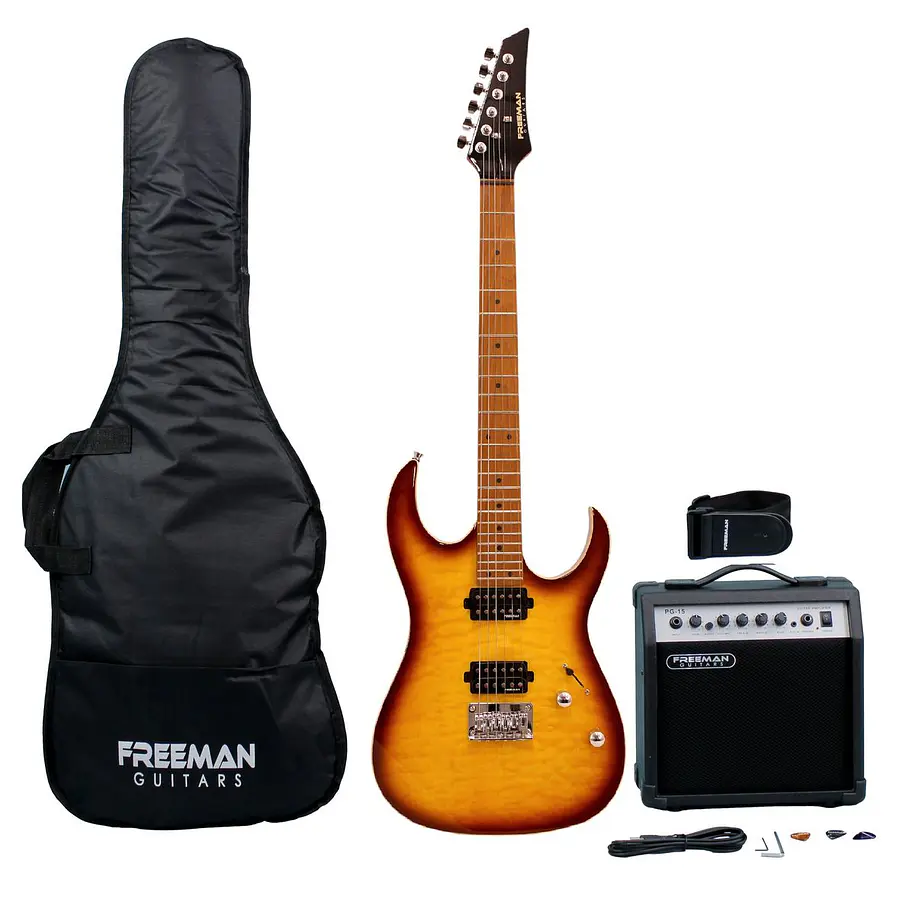 Freeman Riff Master Sb Pack Guitarra Electrica Srg-180 Fmt Freeman 1