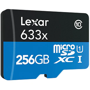 Lexar 256GB microSDXC UHS-I (Speed Class 3 / Video Speed Class 30)