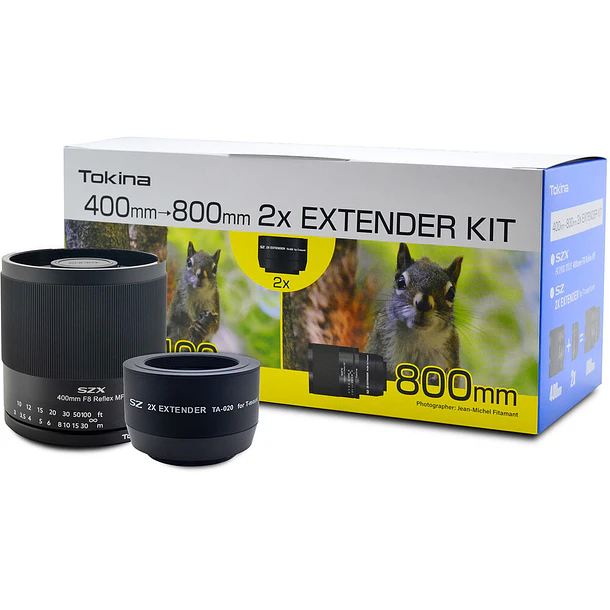 Tokina SZX 400mm f/8 Reflex MF Lente Con Extender 2x (800mm) Montura Nikon Z 3