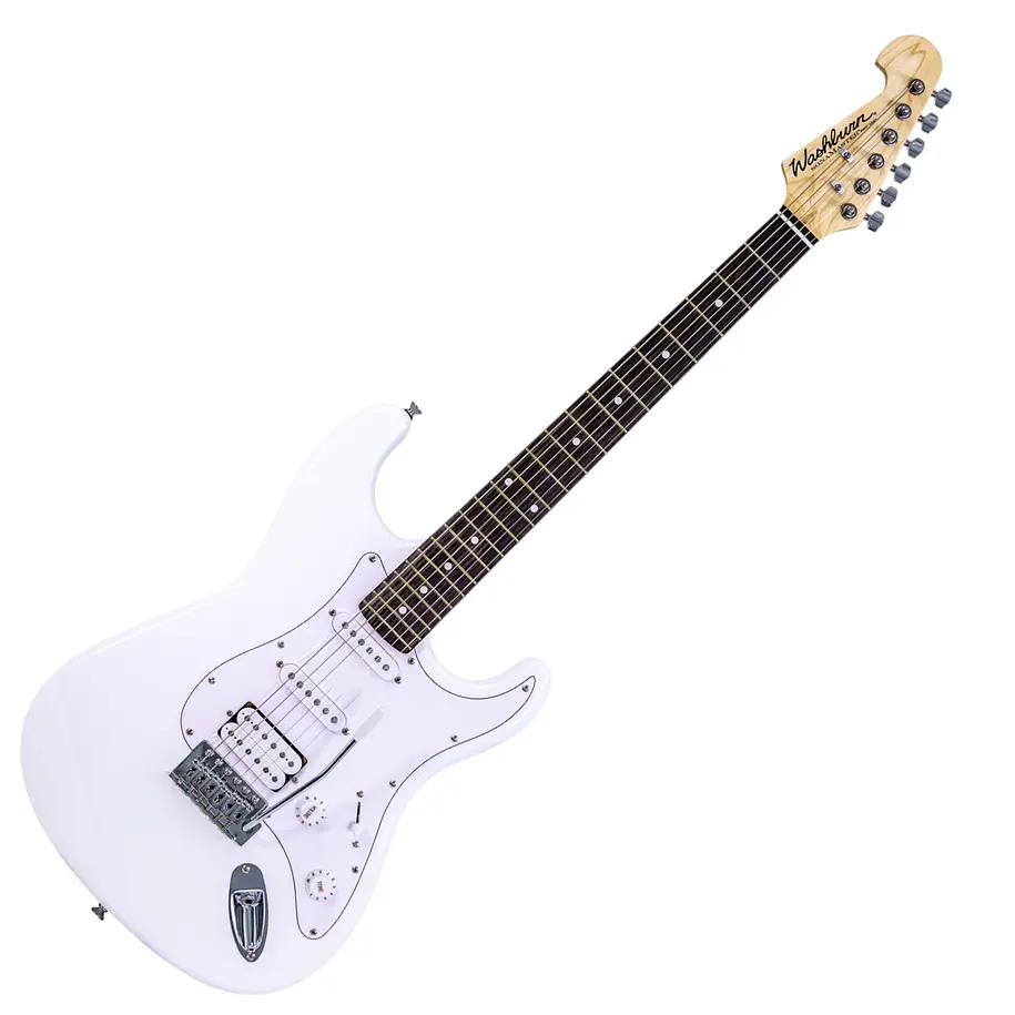 Washburn WS300HWH-A-U HSS Guitarra Eléctrica Sonamaster White 1