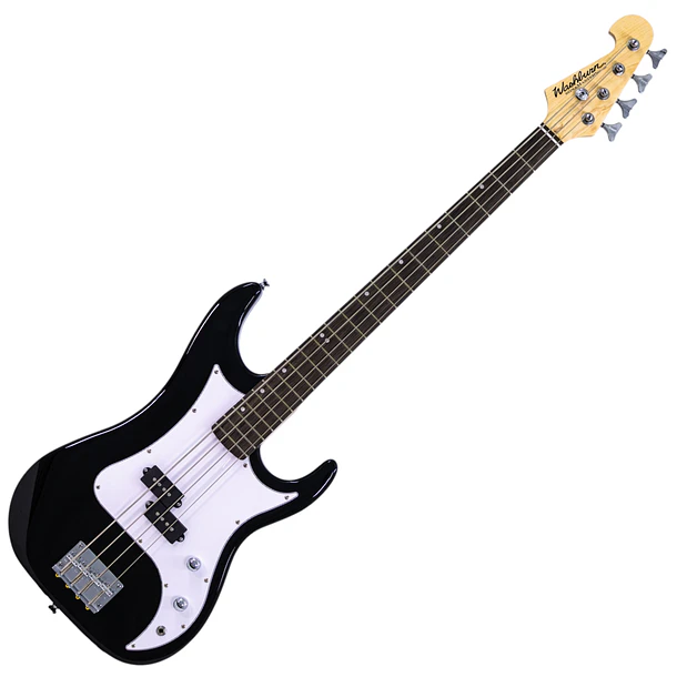 Washburn SB1PB-A-U Bajo Eléctrico de 4 Cuerdas Sonamaster Black 1