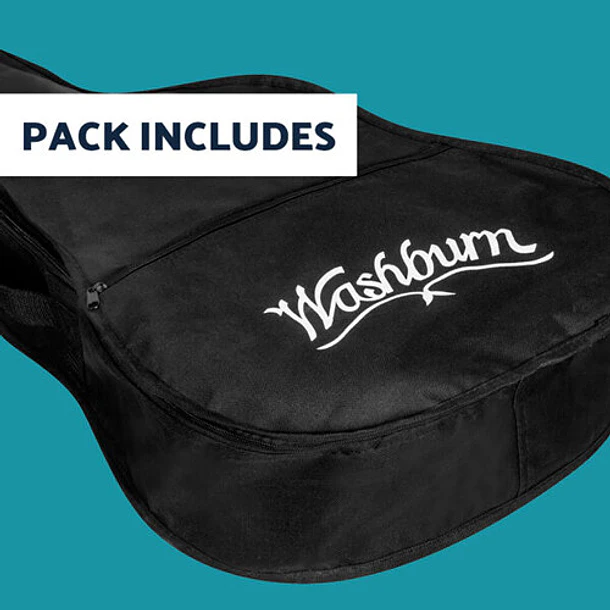Washburn AD5CEPACK-A-U Pack de Guitarra Electroacústica Dreadnought Cutaway 7