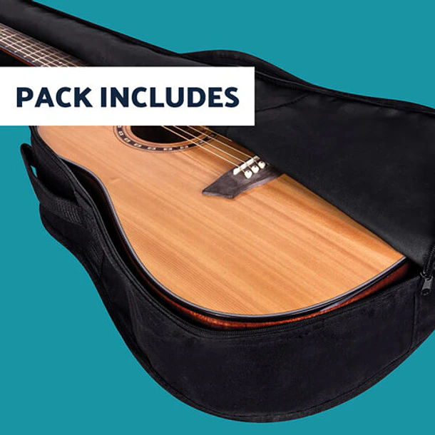 Washburn AD5CEPACK-A-U Pack de Guitarra Electroacústica Dreadnought Cutaway 8