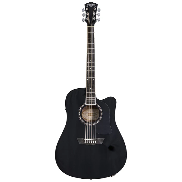 Washburn AD5CEBPACK-A-U Pack de Guitarra Electroacústica Dreadnought Cutaway Black 3