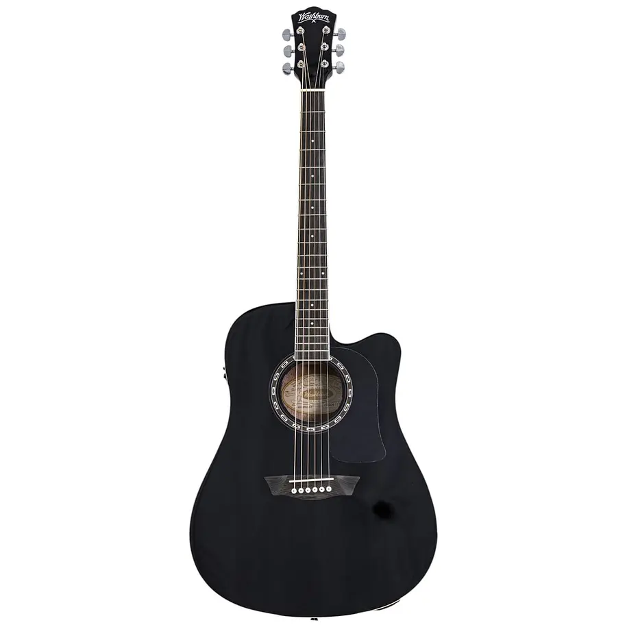 Washburn AD5CEBPACK-A-U Pack de Guitarra Electroacústica Dreadnought Cutaway Black 3