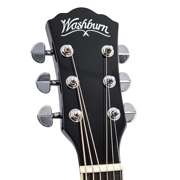 Washburn AD5CEBPACK-A-U Pack de Guitarra Electroacústica Dreadnought Cutaway Black 7