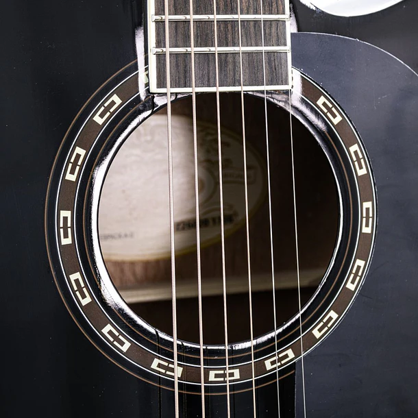 Washburn AD5CEBPACK-A-U Pack de Guitarra Electroacústica Dreadnought Cutaway Black 9