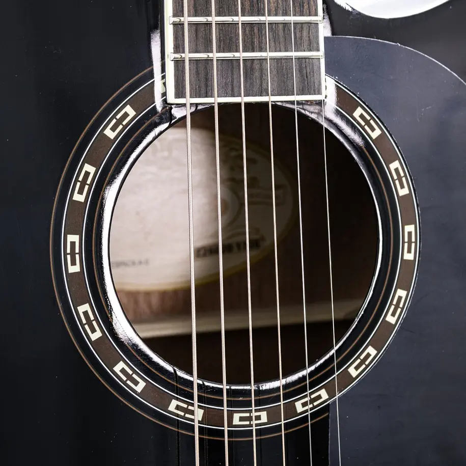 Washburn AD5CEBPACK-A-U Pack de Guitarra Electroacústica Dreadnought Cutaway Black 9