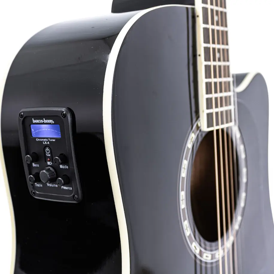 Washburn AD5CEBPACK-A-U Pack de Guitarra Electroacústica Dreadnought Cutaway Black 10