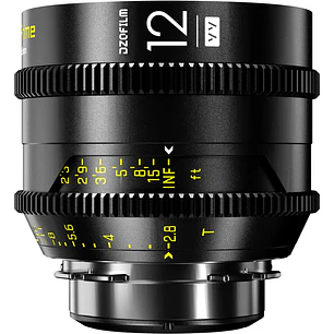 DZOFilm VESPID 12mm T2.8 Cine Lente Montura ARRI PL y Adaptador Canon EF