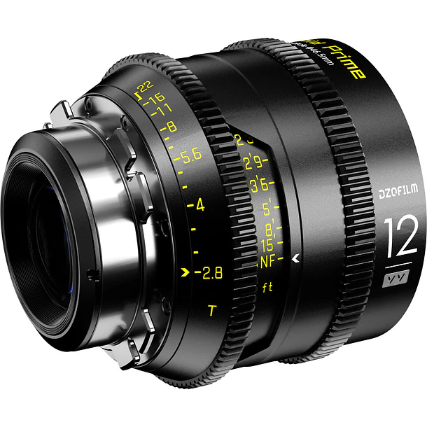 DZOFilm VESPID 12mm T2.8 Cine Lente Montura ARRI PL y Adaptador Canon EF 4
