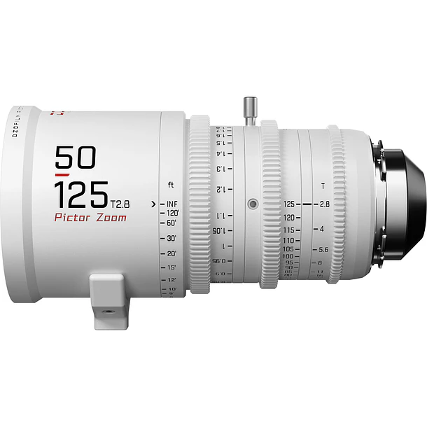 DZOFilm Pictor 50 a 125mm T2.8 Super 35 Zoom Lente Montura PL Con Adaptador Montura EF Blanco 2