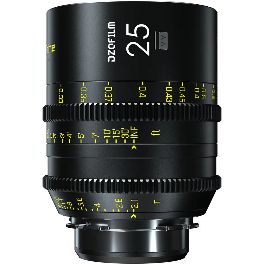 DZOFilm VESPID 25mm T2.1 Lente Montura PL Con Adaptador Montura EF 1