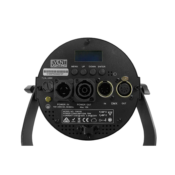 Event Lighting F96VW Luz Fresnell 2X48W, LED, DMX 9