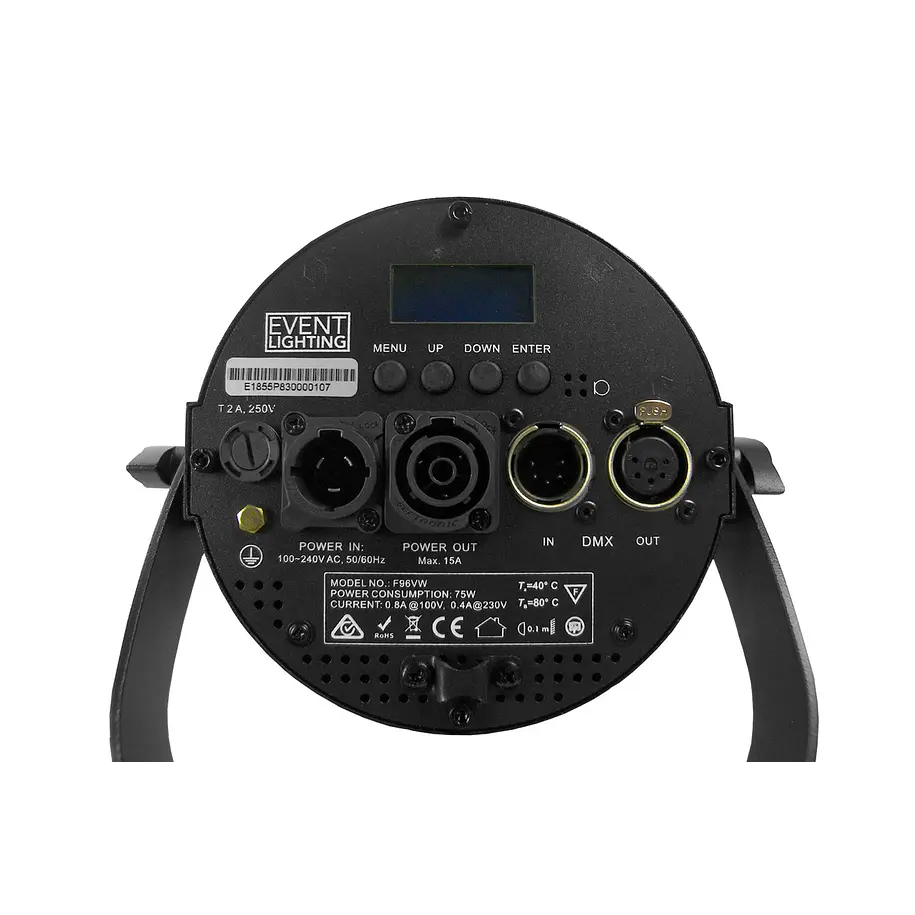 Event Lighting F96VW Luz Fresnell 2X48W, LED, DMX 9