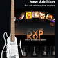 Donner HUSH X PRO Guitarra Eléctrica de Viaje Headless con Efectos Integrados White EC7029 - Thumbnail 3