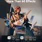 Donner HUSH X PRO Guitarra Eléctrica de Viaje Headless con Efectos Integrados White EC7029 - Thumbnail 4
