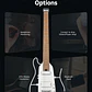 Donner HUSH X PRO Guitarra Eléctrica de Viaje Headless con Efectos Integrados White EC7029 - Thumbnail 9