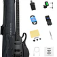 Donner HUSH X LIVE Guitarra Eléctrica de Viaje Headless con Parlante Desmontable Black EC7701 - Miniatura 1