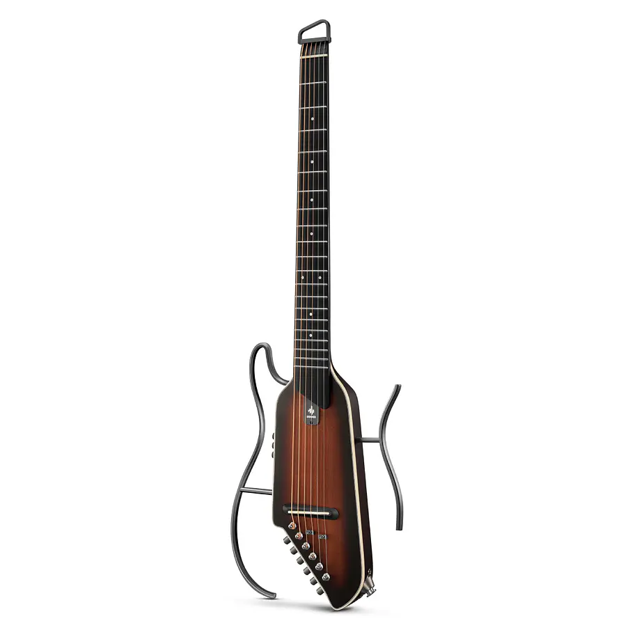 Donner HUSH I Evo2 Guitarra Electroacústica Silenciosa de Viaje con Preamp HPS-II Sunburst EC7487 4
