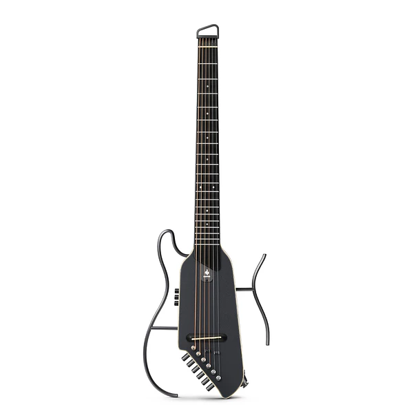 Donner HUSH I Evo2 Guitarra Electroacústica Silenciosa de Viaje con Preamp HPS-II Black EC7489 1
