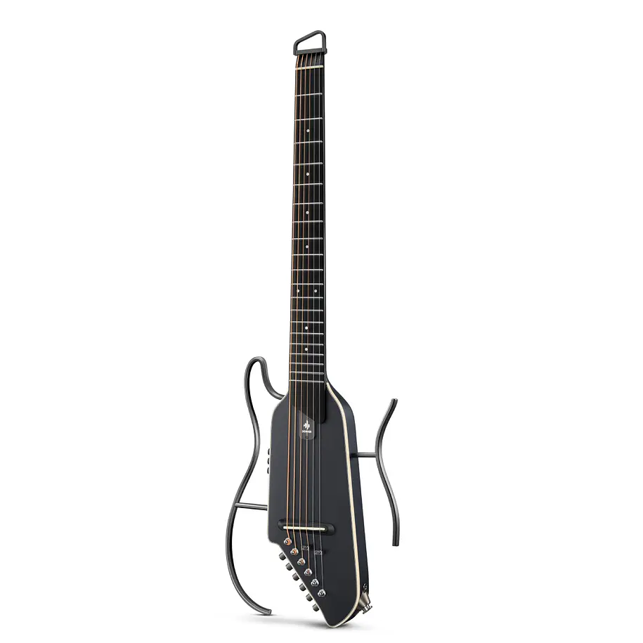 Donner HUSH I Evo2 Guitarra Electroacústica Silenciosa de Viaje con Preamp HPS-II Black EC7489 3