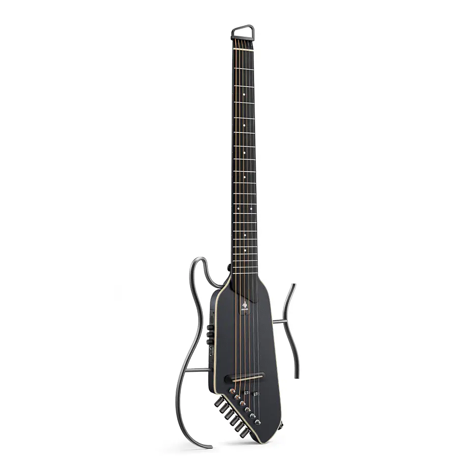 Donner HUSH I Evo2 Guitarra Electroacústica Silenciosa de Viaje con Preamp HPS-II Black EC7489 4