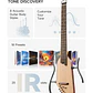 Donner HUSH-I Pro Guitarra Electroacústica de Viaje Headless con Efectos Integrados White EC6868 - Thumbnail 3
