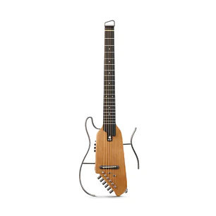 Donner HUSH-I Guitarra Electroacústica Silenciosa de Viaje Headless Maple Natural EC1780