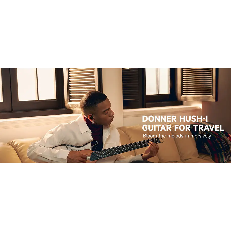 Donner HUSH-I Guitarra Electroacústica Silenciosa de Viaje Headless Maple Natural EC1780 5