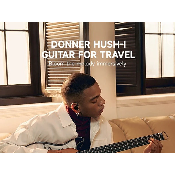 Donner HUSH-I Guitarra Electroacústica Silenciosa de Viaje Headless Maple Natural EC1780 6