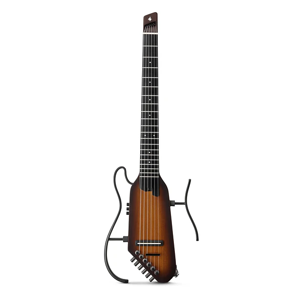 Donner HUSH-C Guitarra Clásica Electroacústica de Viaje Cuerdas de Nylon Sunburst EC7251 1