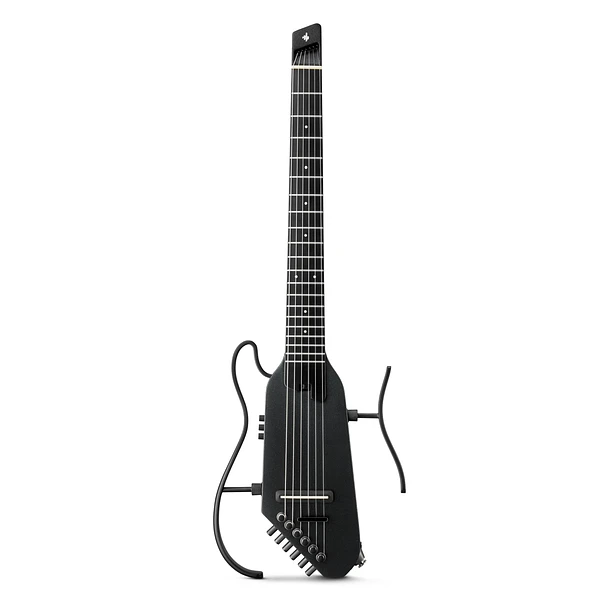 Donner HUSH-C Guitarra Clásica Electroacústica de Viaje Cuerdas de Nylon Black EC7252 1