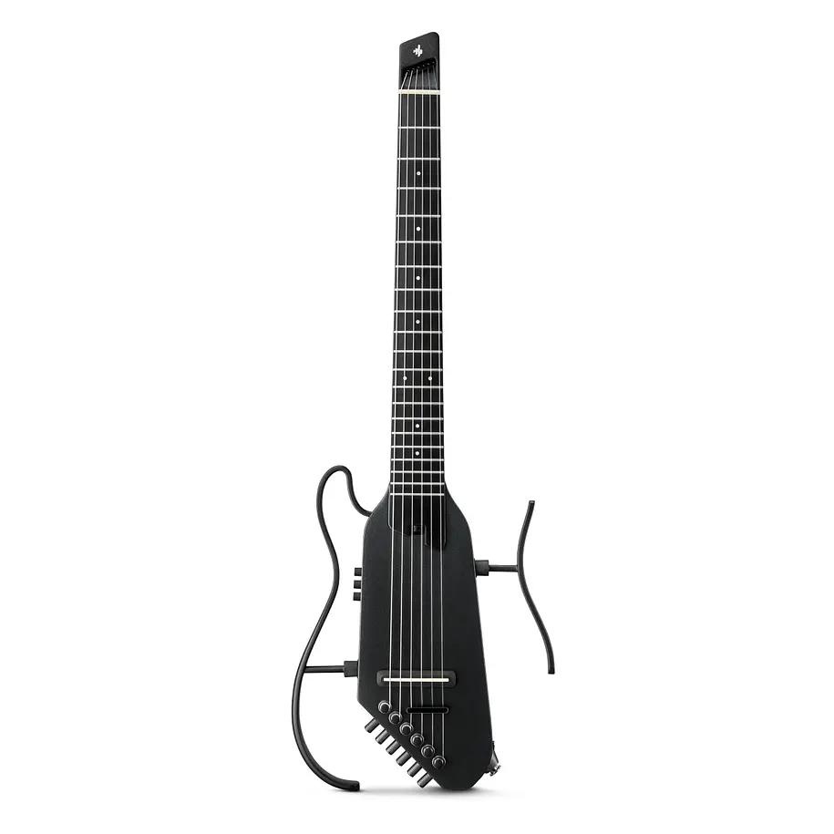 Donner HUSH-C Guitarra Clásica Electroacústica de Viaje Cuerdas de Nylon Black EC7252 1