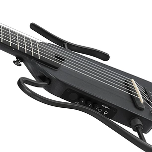 Donner HUSH-C Guitarra Clásica Electroacústica de Viaje Cuerdas de Nylon Black EC7252
