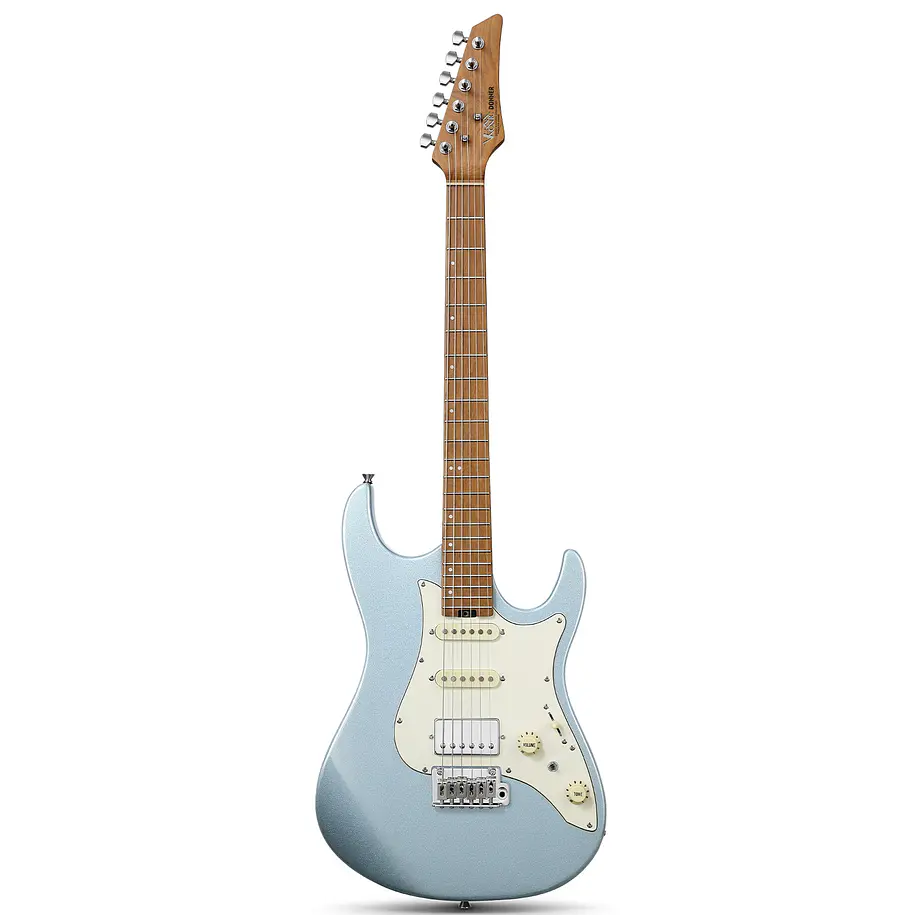 Donner DST-550 Guitarra Eléctrica Superstrat HSS con Clavijas de Bloqueo Blue EC6924 3