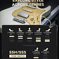 Donner DST-550 Guitarra Eléctrica Superstrat HSS con Clavijas de Bloqueo Gold White EC6945 - Miniatura 8