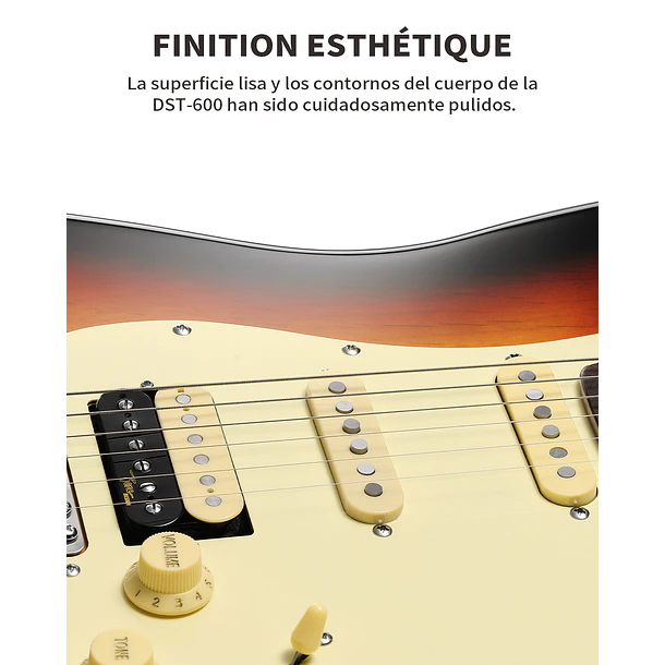 Donner DST-600 Guitarra Eléctrica Cuerpo Sólido 39
