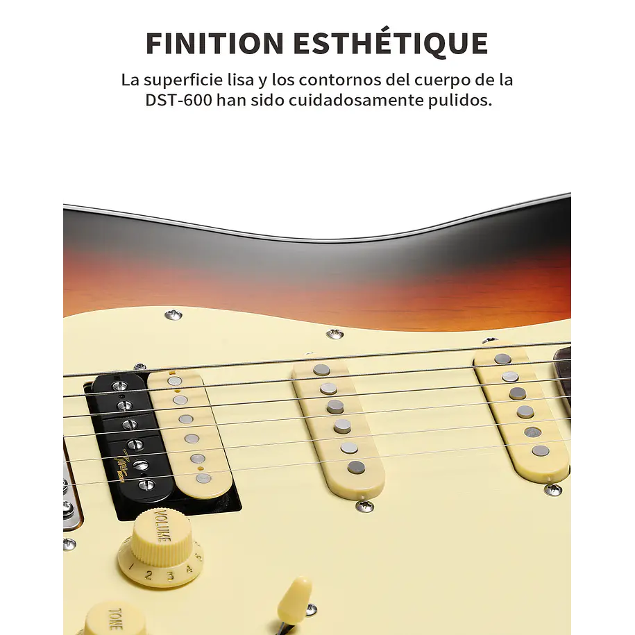 Donner DST-600 Guitarra Eléctrica Cuerpo Sólido 39