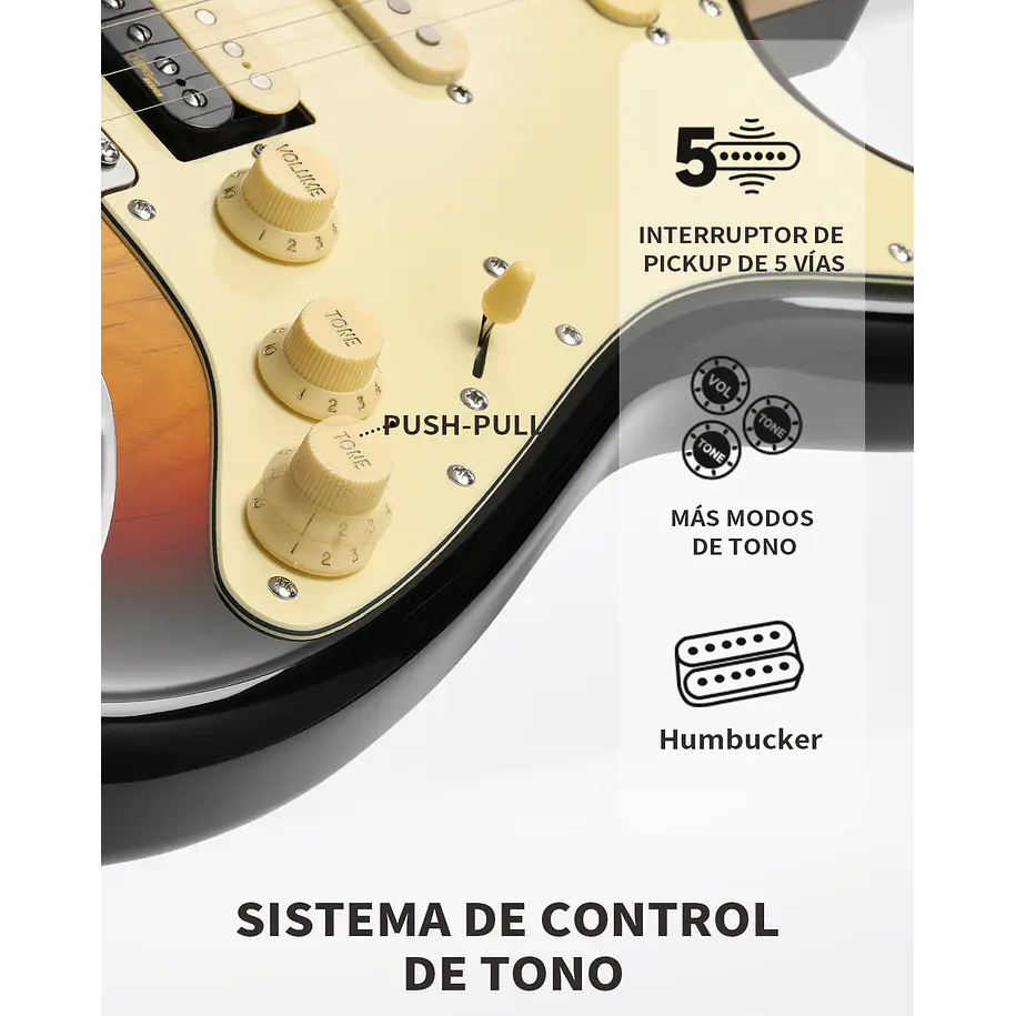 Donner DST-600 Guitarra Eléctrica Cuerpo Sólido 39