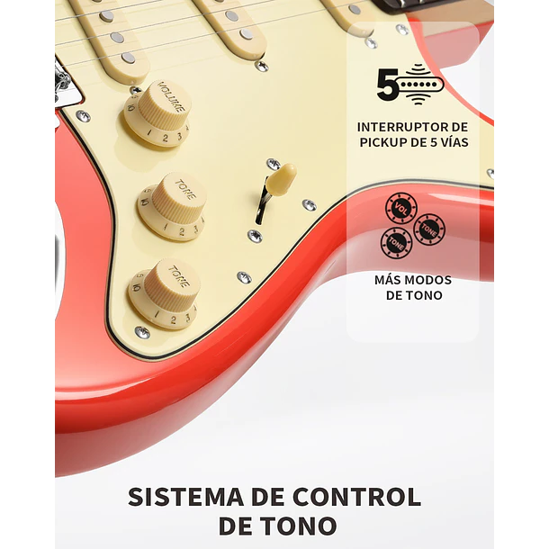 Donner DST-600 Guitarra Eléctrica Cuerpo Sólido 39