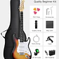 Donner DST-80 Kit Guitarra Eléctrica Stratocaster con Amplificador Recargable 5W Sunburst EC6959 - Miniatura 2